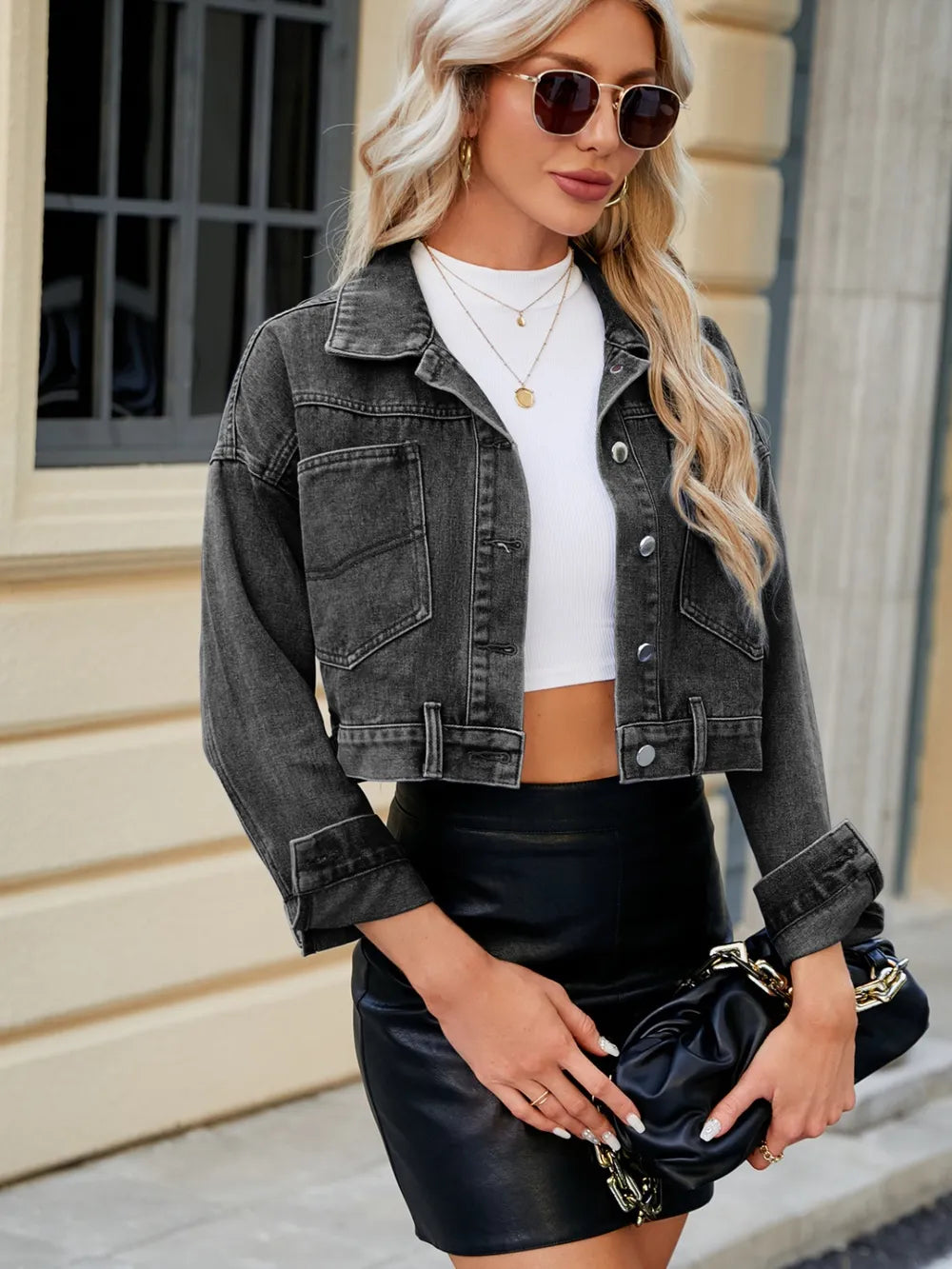 Long sleeved Denim jacket top