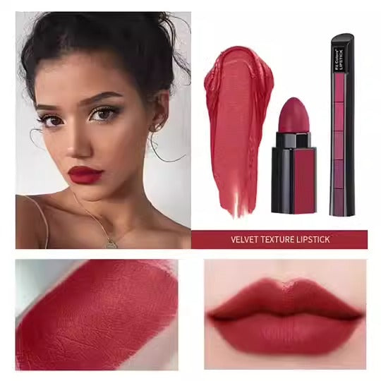 5-Color Matte Velvet Lipstick Set