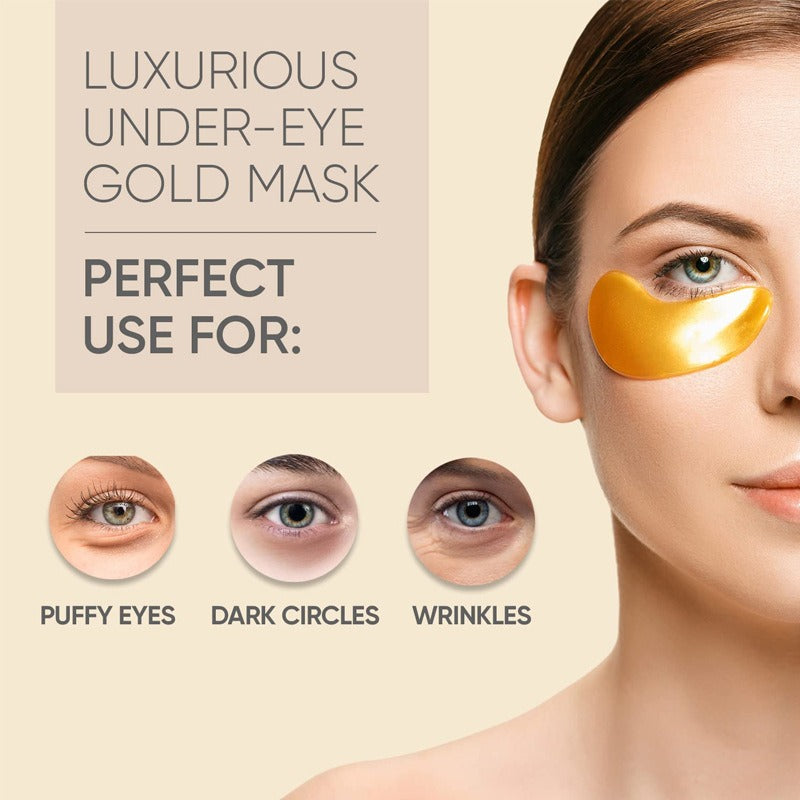 Gold eye mask