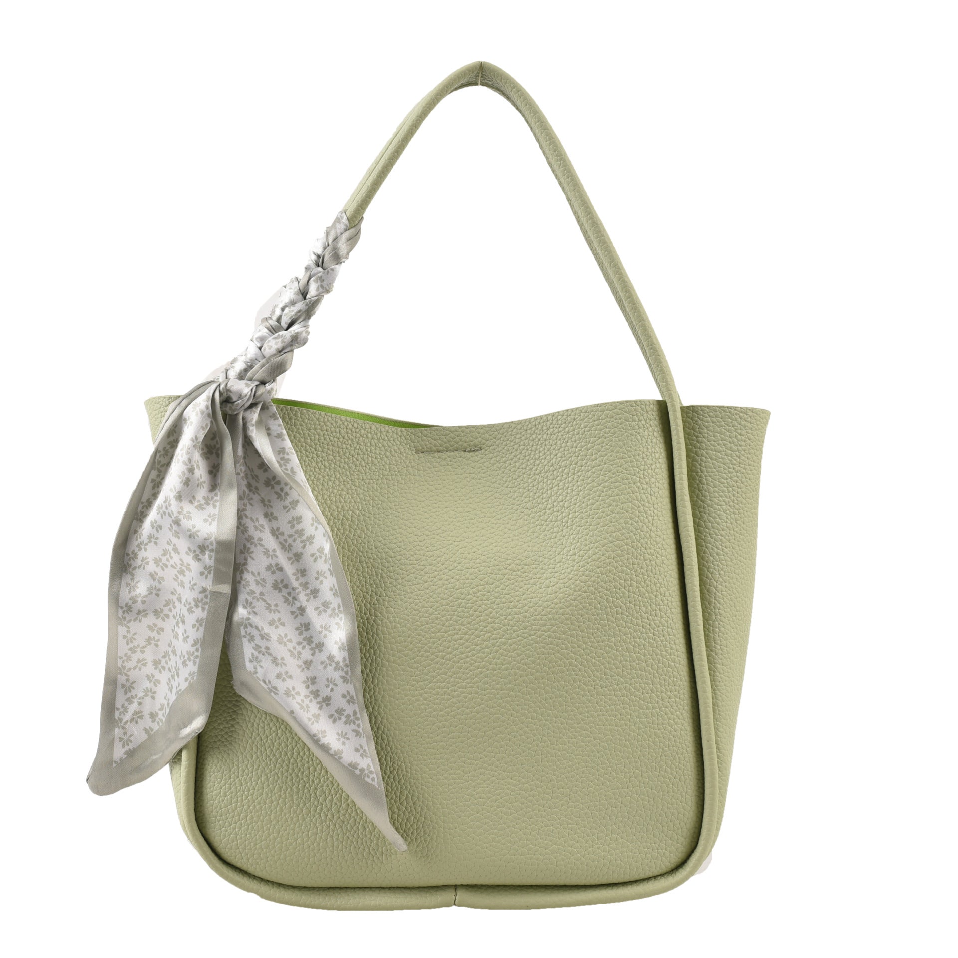 Fashionable Lychee Pattern Hand-Held Shoulder Bag